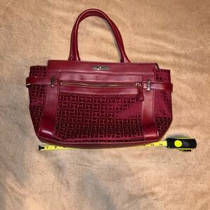 Tommy Hilfiger Red Satchel Handbag